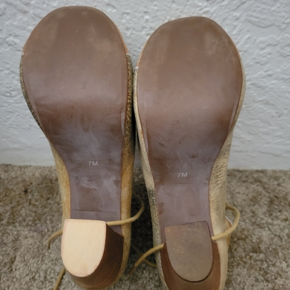 Jeffrey Campbell Lita Platform Heeled Lace Up Bootie Size 7 - Picture 6 of 9